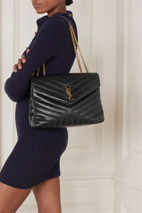 ysl quilted leather|YSL quilted shoulder bag.